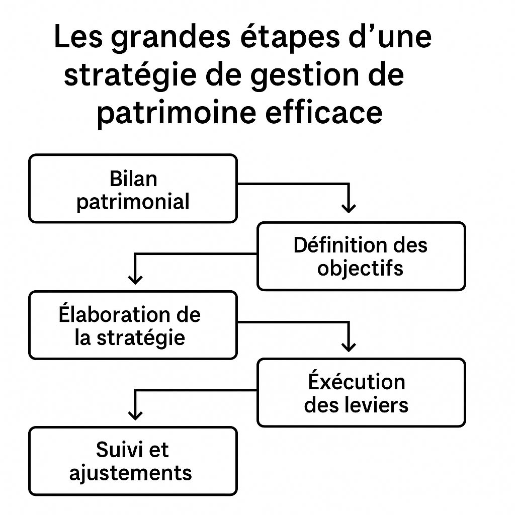 étapes d'une stratégie de gestion patrimoniale